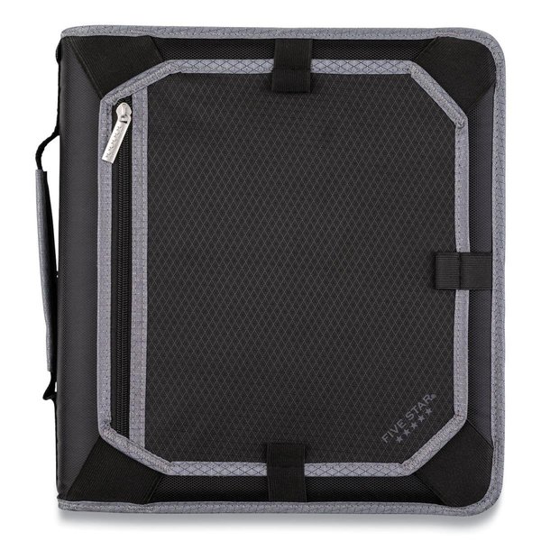 Mead Products 2 in. 3 Rings Zipper Binder, Black & Gray Accents ME472867